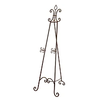 66'' Black Iron Traditional Easel