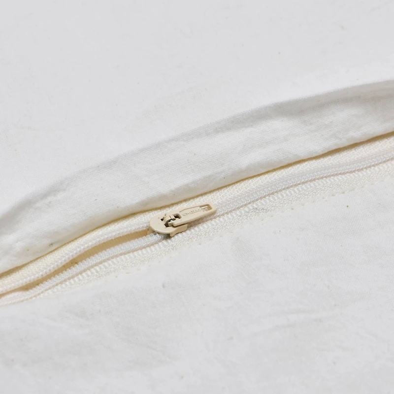 Hello Honey® White Square Modern Geometric Quilted Pillow Cover