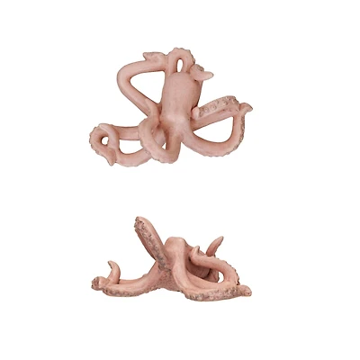 Hello Honey® 6.75" Pink Stoneware Octopus Accent Décor with Reactive Glaze