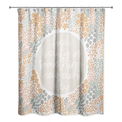 Find Beauty in Something New 71" x 74" Shower Curtain