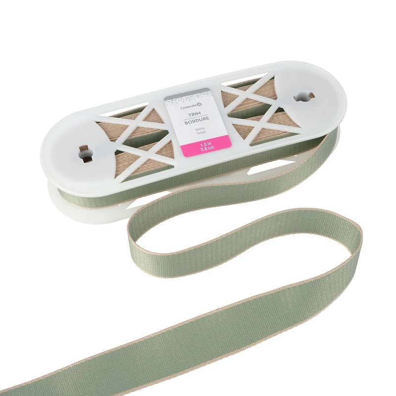 1.5" Natural Edged Belting Trim by Celebrate It