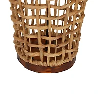 Hello Honey® Natural Modern Woven Seagrass Floor Lamp