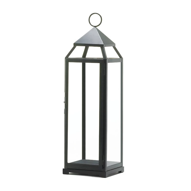 25'' Black Contemporary Lantern