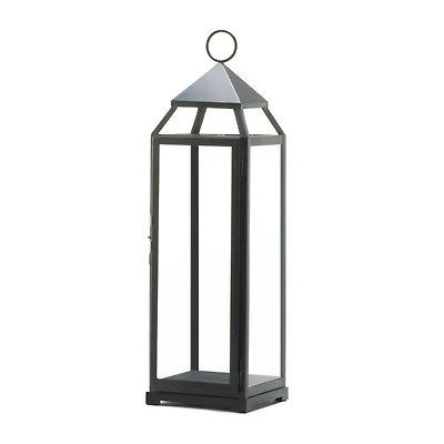 25'' Black Contemporary Lantern