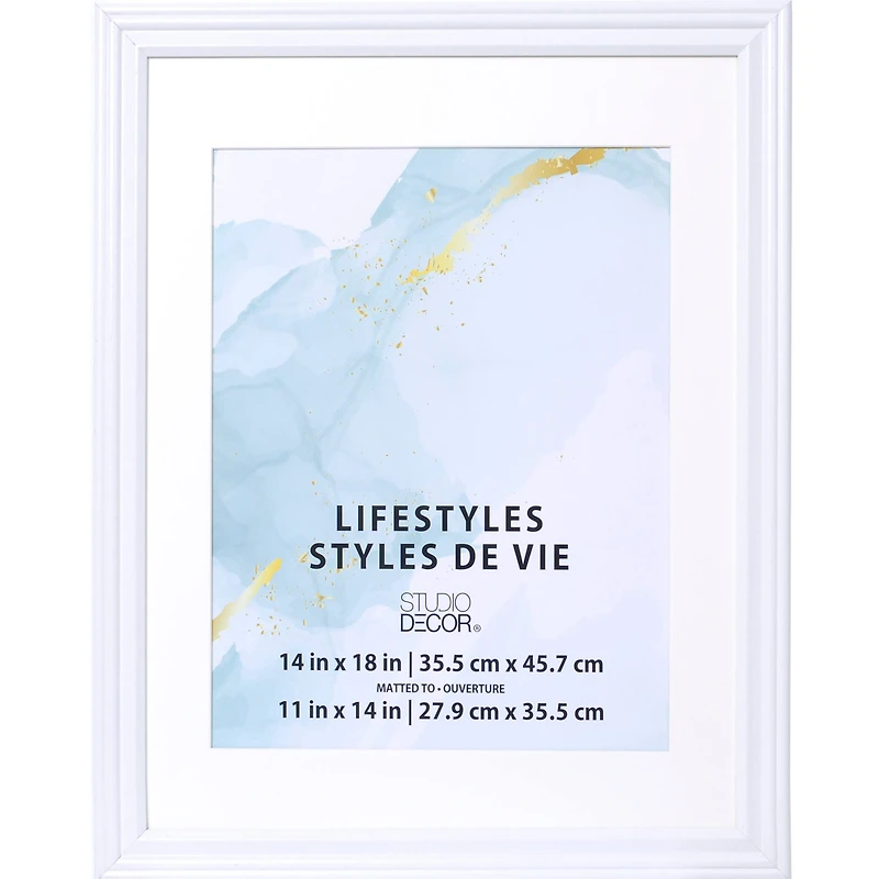 8 Pack: White 11" x 14" Frame with Mat, Lifestyles™ by Studio Décor®