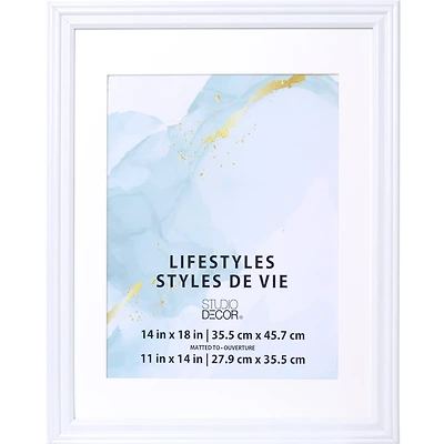 8 Pack: White 11" x 14" Frame with Mat, Lifestyles™ by Studio Décor®