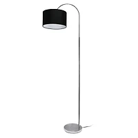 Simple Designs 65" Arched Brushed Nickel Floor Lamp