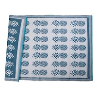 DII® Blue Pineapple Outdoor Rug, 4ft. x 6ft.