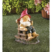 10.5" Rocking Chair Gnome