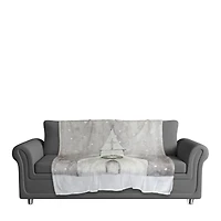 Gray Church 50x60 Coral Fleece Blanket