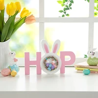 Glitzhome® 10" Easter Wooden Hop Table Décor