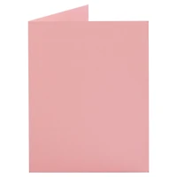 JAM Paper A2 Baby Pink Pastel Blank Foldover Cards, 100ct.