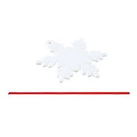 3.75" Snowflake Ceramic Sublimation Ornaments, 3ct. by Make Market®