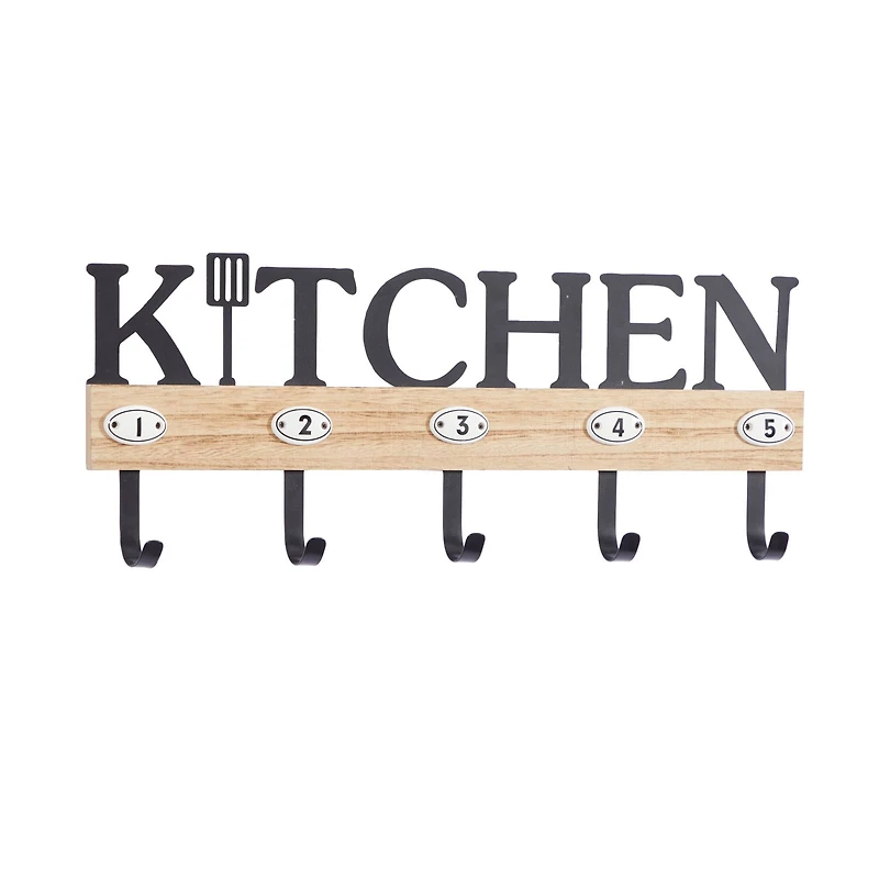 Brown Porcelain Farmhouse Wall Hook