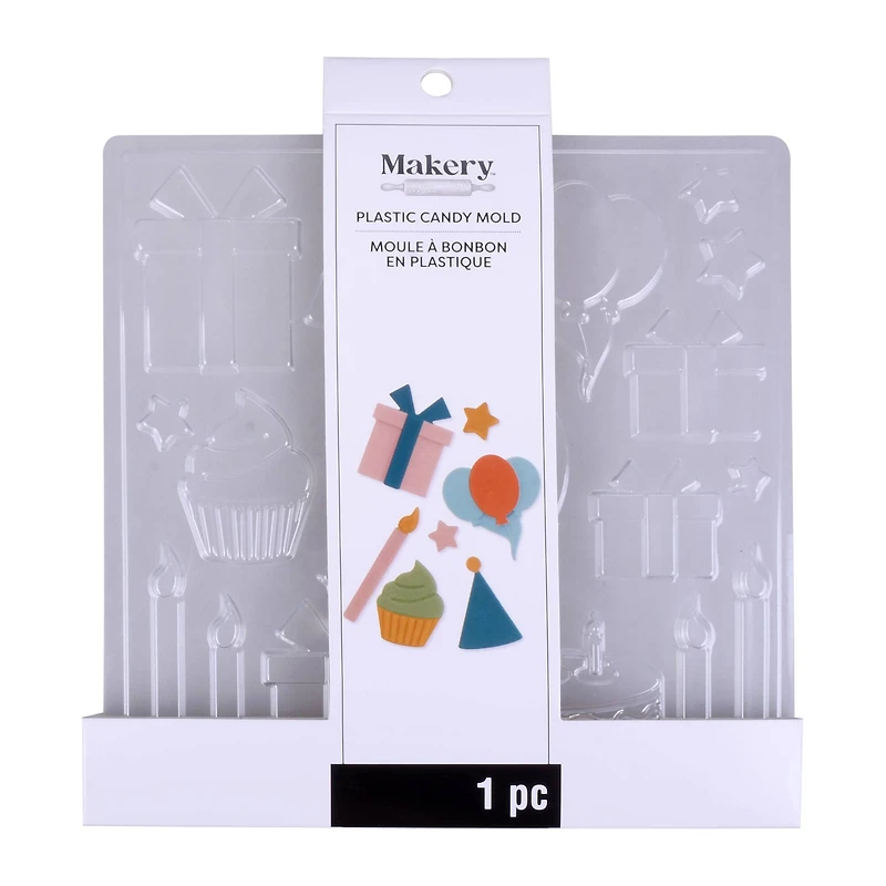 Birthday Plastic Candy Mold by Makery™