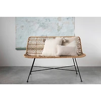 Hello Honey® Woven Cotton Pillow with Tassels