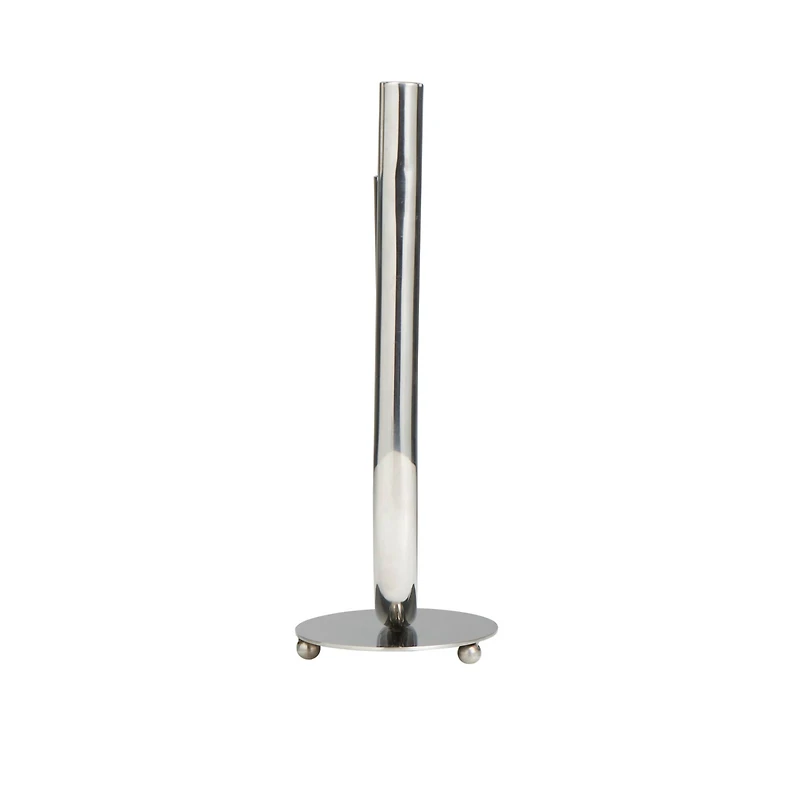 The Novogratz 14" Silver Stainless Steel Abstract U-Shaped Candelabra