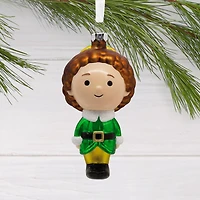 4.5" Buddy the Elf Blown Glass Christmas Ornament