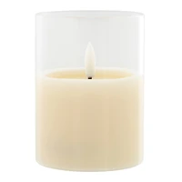 4" LED Glass Wax Flickering Candle by Ashland