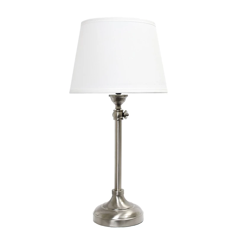 Lalia Home Brushed Nickel Extendable Lamp Set