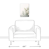 Soft Painted Wildflowers 12" x 18" Canvas Wall Art