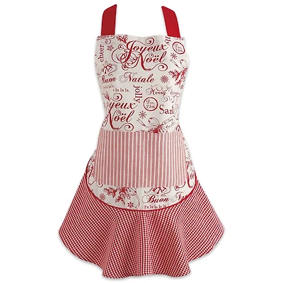 DII® Vintage Christmas Ruffle Apron