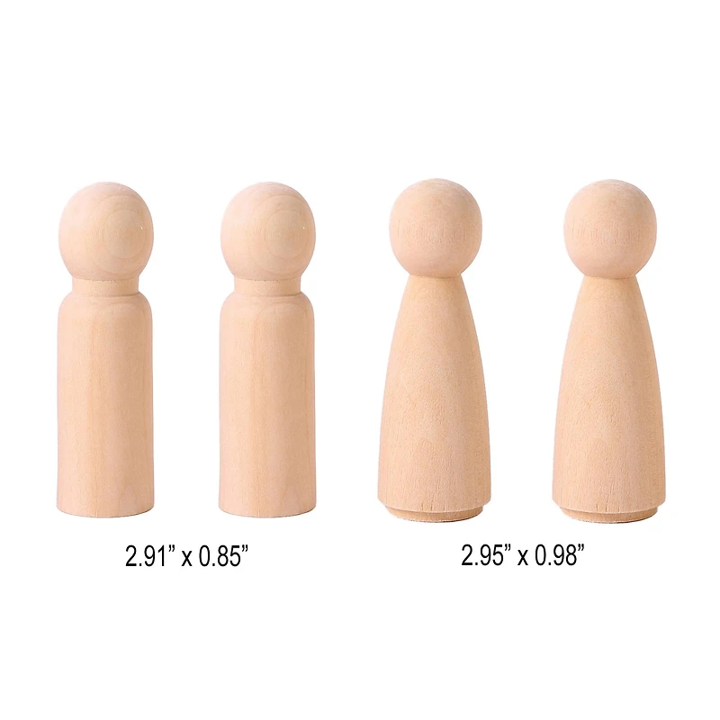 12 Packs: 4 ct. (48 total) Mixed Peg People by Creatology™