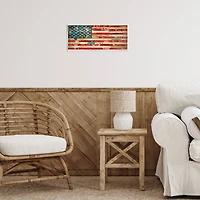 Stupell Industries Patriotic Collaged Flag Wall Plaque Art