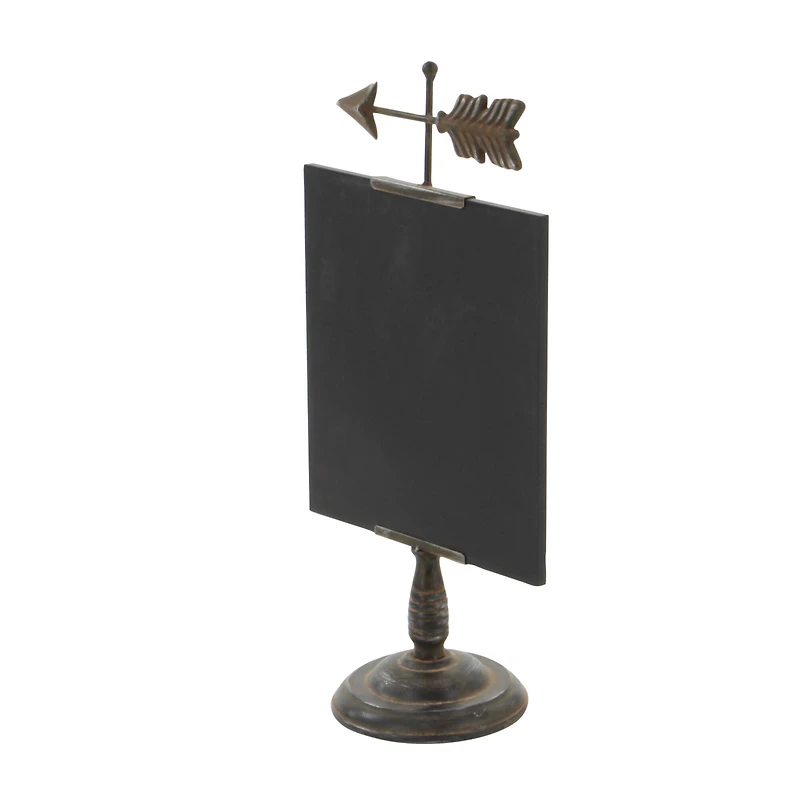 20" Black Metal Farmhouse Chalkboard Sign