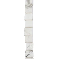 White Howlite Cube Beads, 4mm by Bead Landing™
