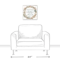 16" Christmas is Better at the Beach Canvas Wall Décor