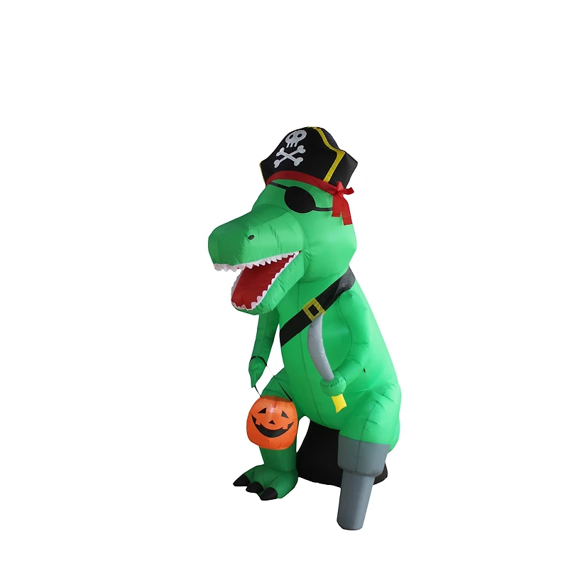 8ft. Inflatable Dino Pirate