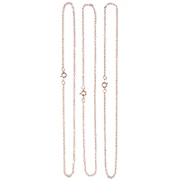 12 Packs: 3 ct. (36 total) 18" Rose Gold Chain Necklaces by Bead Landing™