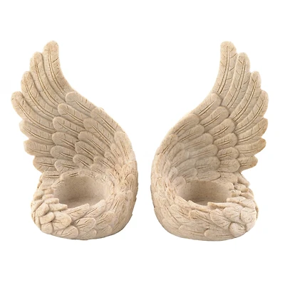 Angel Wings Tealight Set 3" x 3" x 4.75