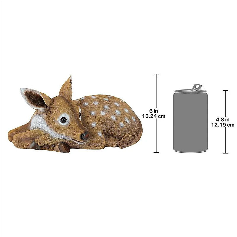Design Toscano 13" Hershel the Forest Fawn Baby Deer Statue