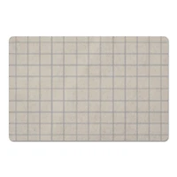 Cream Check Floor Mat