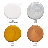 Arteza® Pouring Acrylic Metallic Tones Paint Set