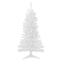 4ft. Pre-Lit Woodbury White Pine Artificial Christmas Tree