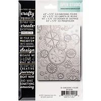 Memory Box Put it in Gear 3D Embossing Folder