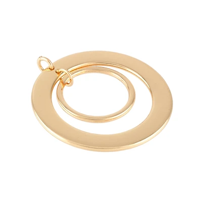 Gold Concentric Circle Pendant by Bead Landing™