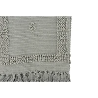 Hello Honey® Grey Cotton Chenille Throw Blanket