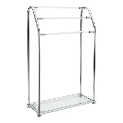 Organize It All Freestanding Acrylic Towel Rack
