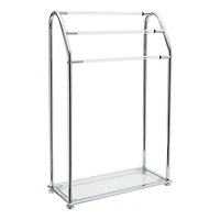 Organize It All Freestanding Acrylic Towel Rack