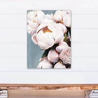 Light Pink Peonies  18" x 24" Canvas Wall Art