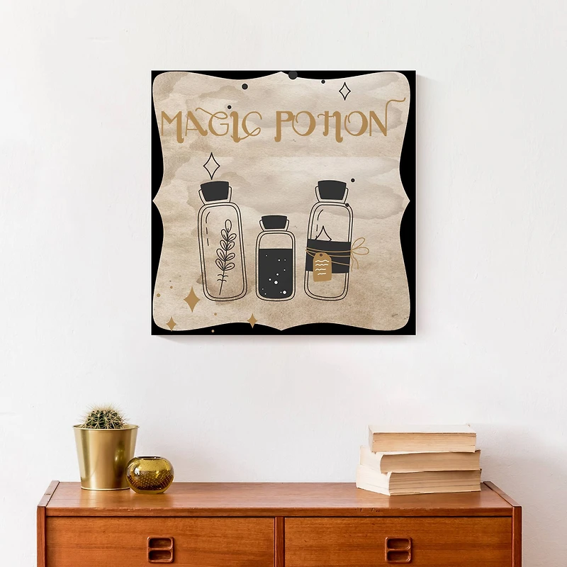 Magic Potion Bottles 3 16" x 16" Canvas Wall Art