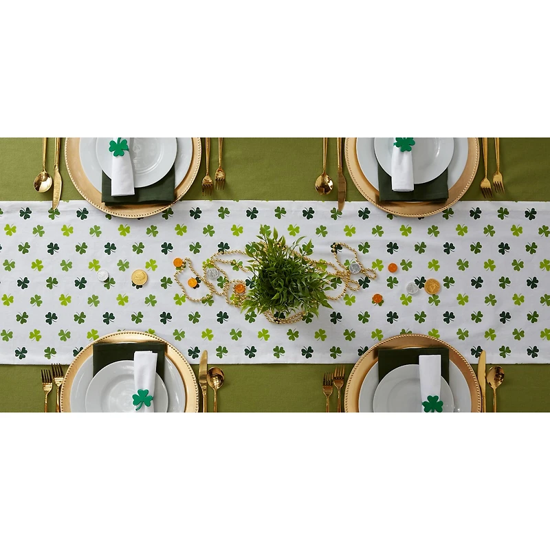 DII® 72" Shamrock Shake Print Table Runner