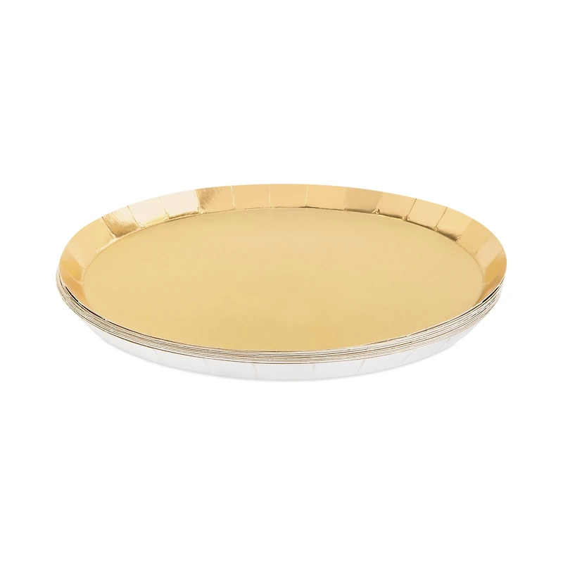 9" Gold Paper Plates by Celebrate It™, 8ct.