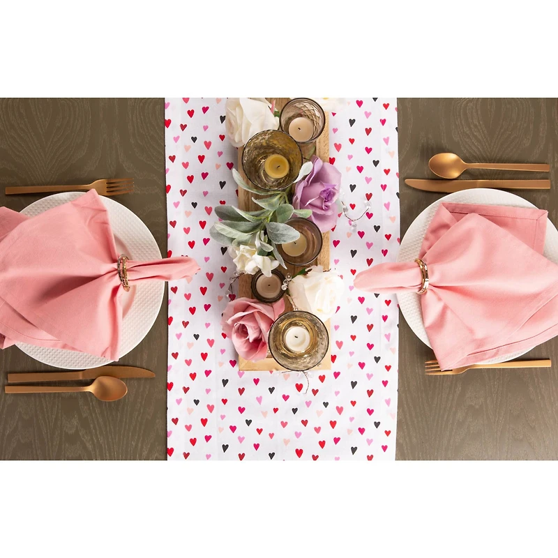 DII® 72" Confetti Hearts Print Table Runner