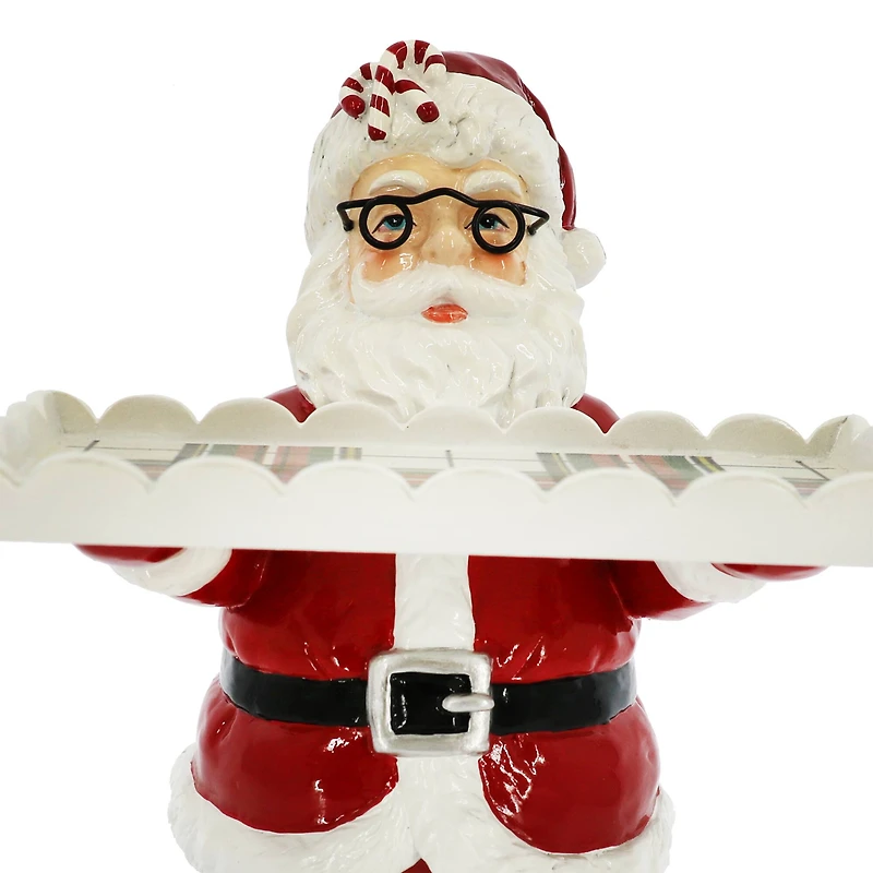 11.5" Santa Holding a Tray Tabletop Décor by Ashland®