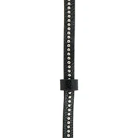 23.5" Black Studded Faux Leather Cowboy Hat Chain by Make Market®
